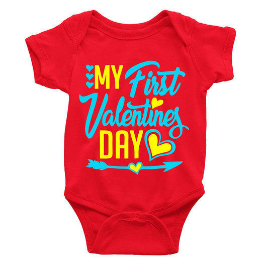 jopo my first valentine's day romper baby dress infant photoshoot red