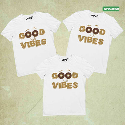 180 GSM matching family vacation group tees cotton good vibes white positive quite tees motivation
