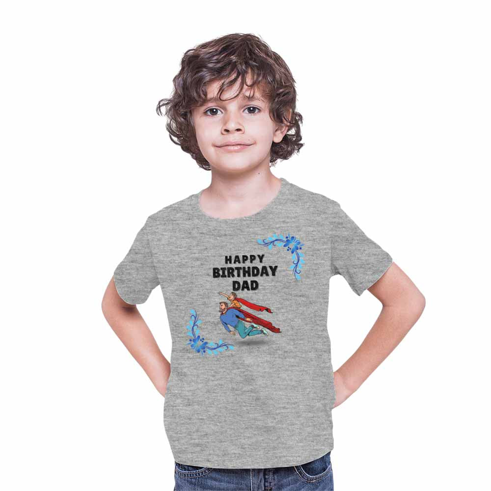 Happy Birthday Dad Design Boy T-shirt 