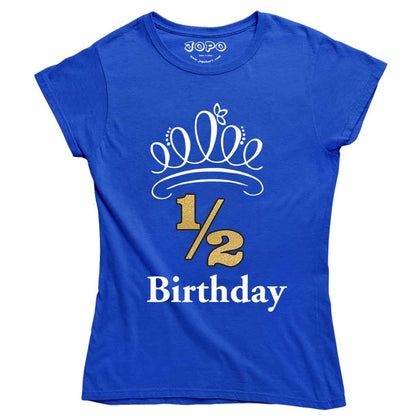 half birthday royal blue