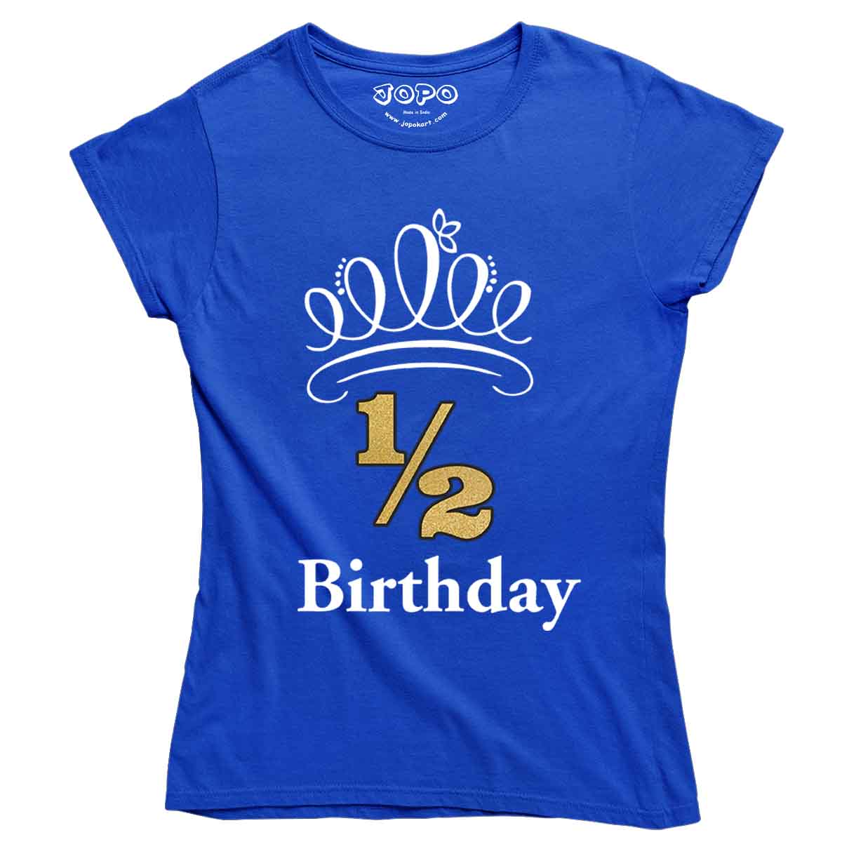 half birthday royal blue