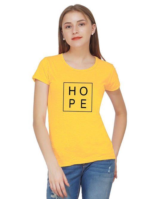 hope printed tshirt women