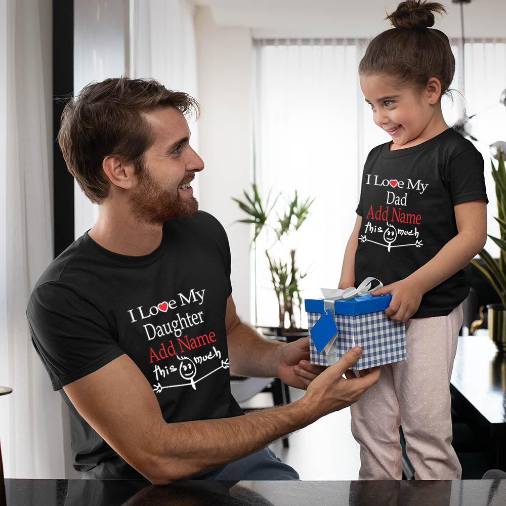 i love my dad daughter add name black