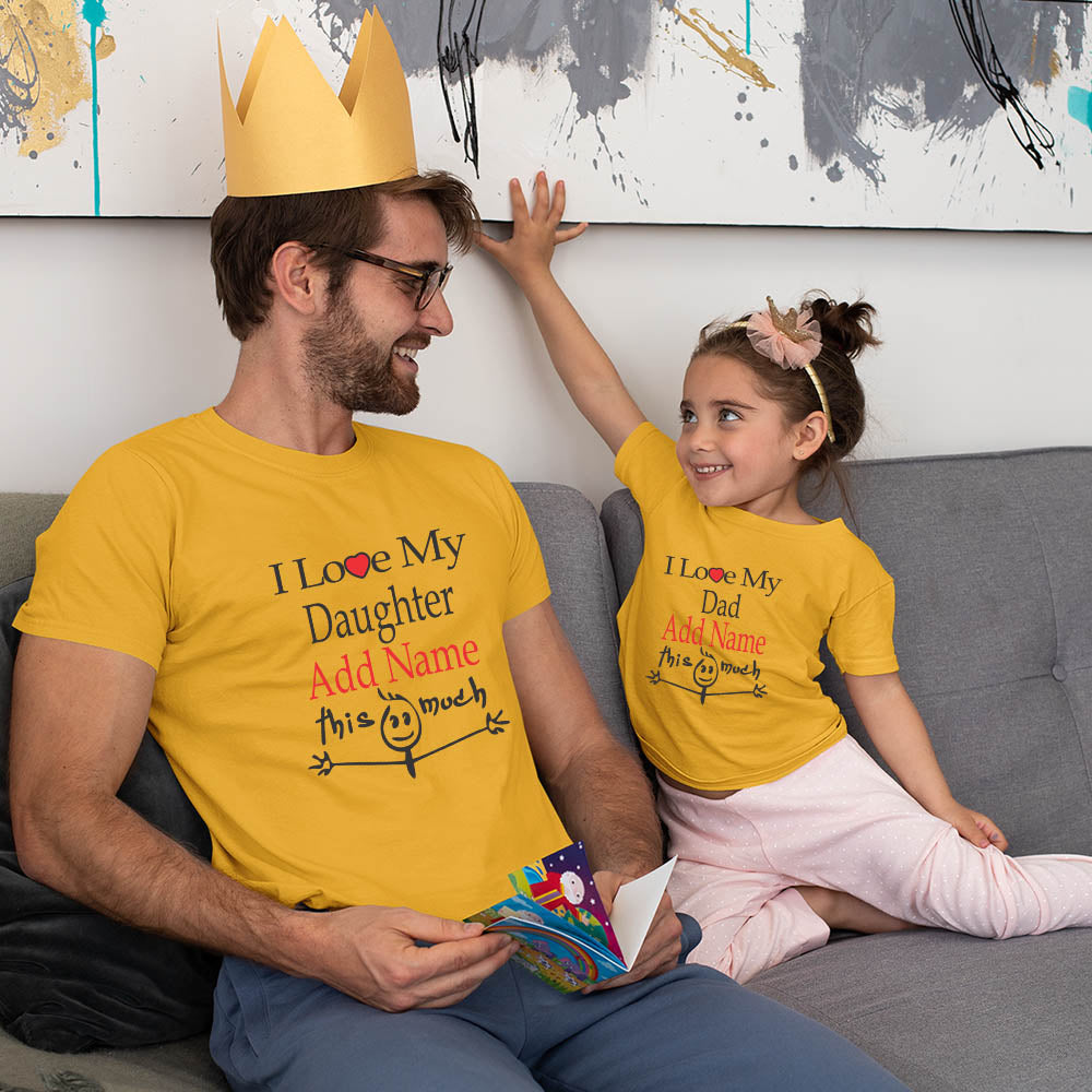 i love my dad daughter add name mustard