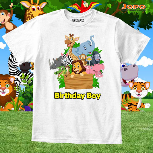 jungle theme kid Boy White