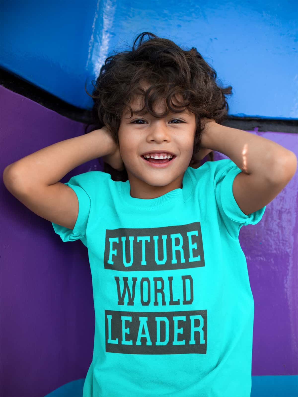 future world leader funny kids printed tshirt jopokart
