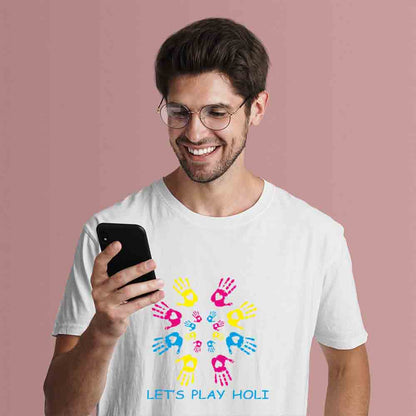 let's play holi round hand white men