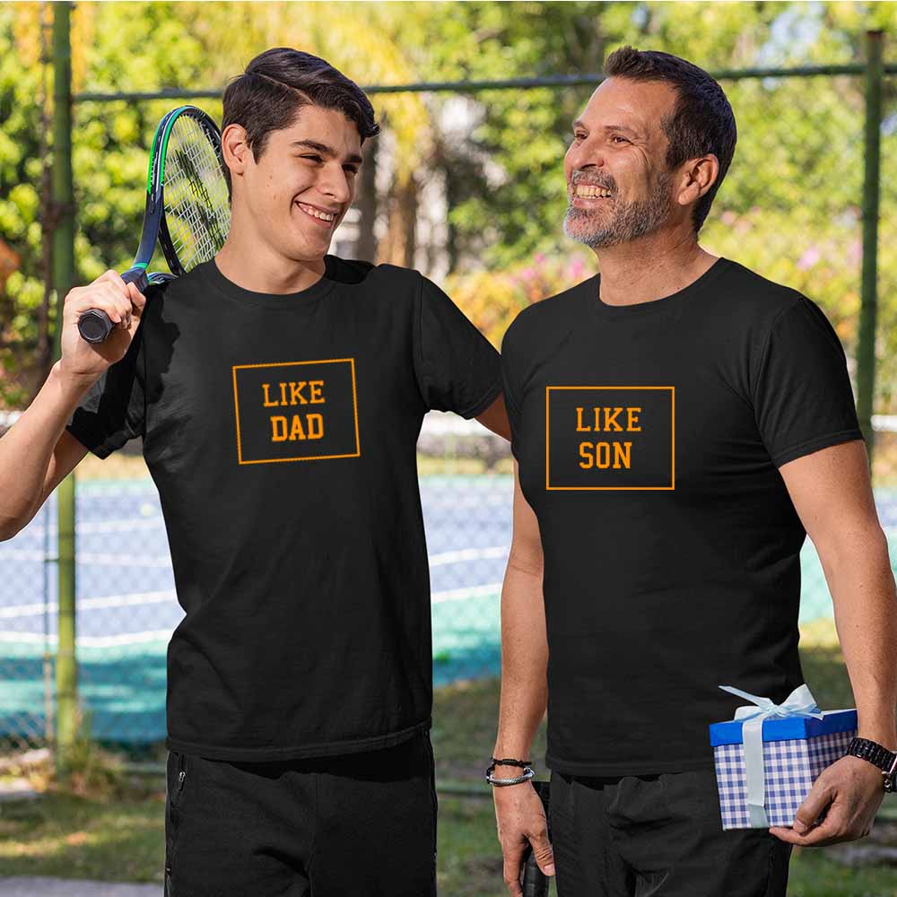 Father and sons Father Sons matching tshirts for dad and son  black
