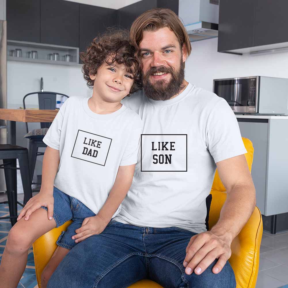 dad and son matching tshirts for dad and son Father and sons  white