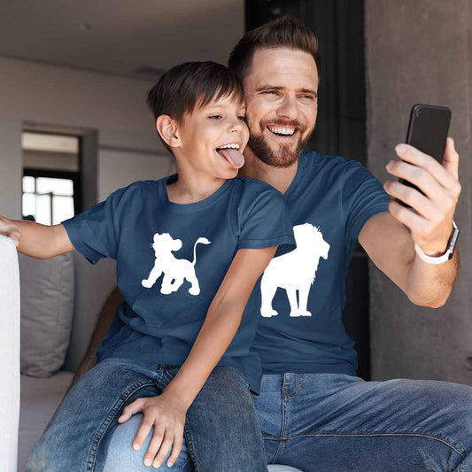  father and son same dress father and son twinning clothes Father Sons navy