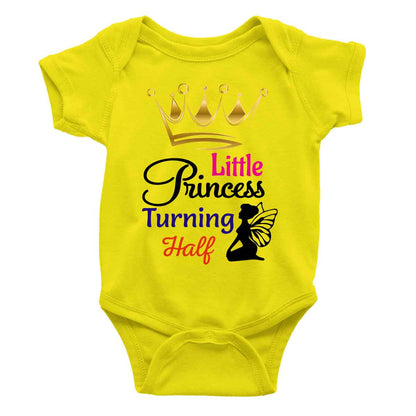 little Princess turning half rompers yellow