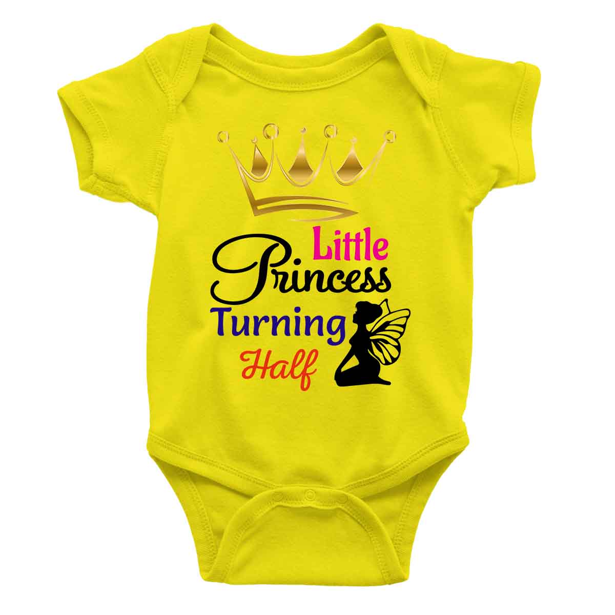 little Princess turning half rompers yellow