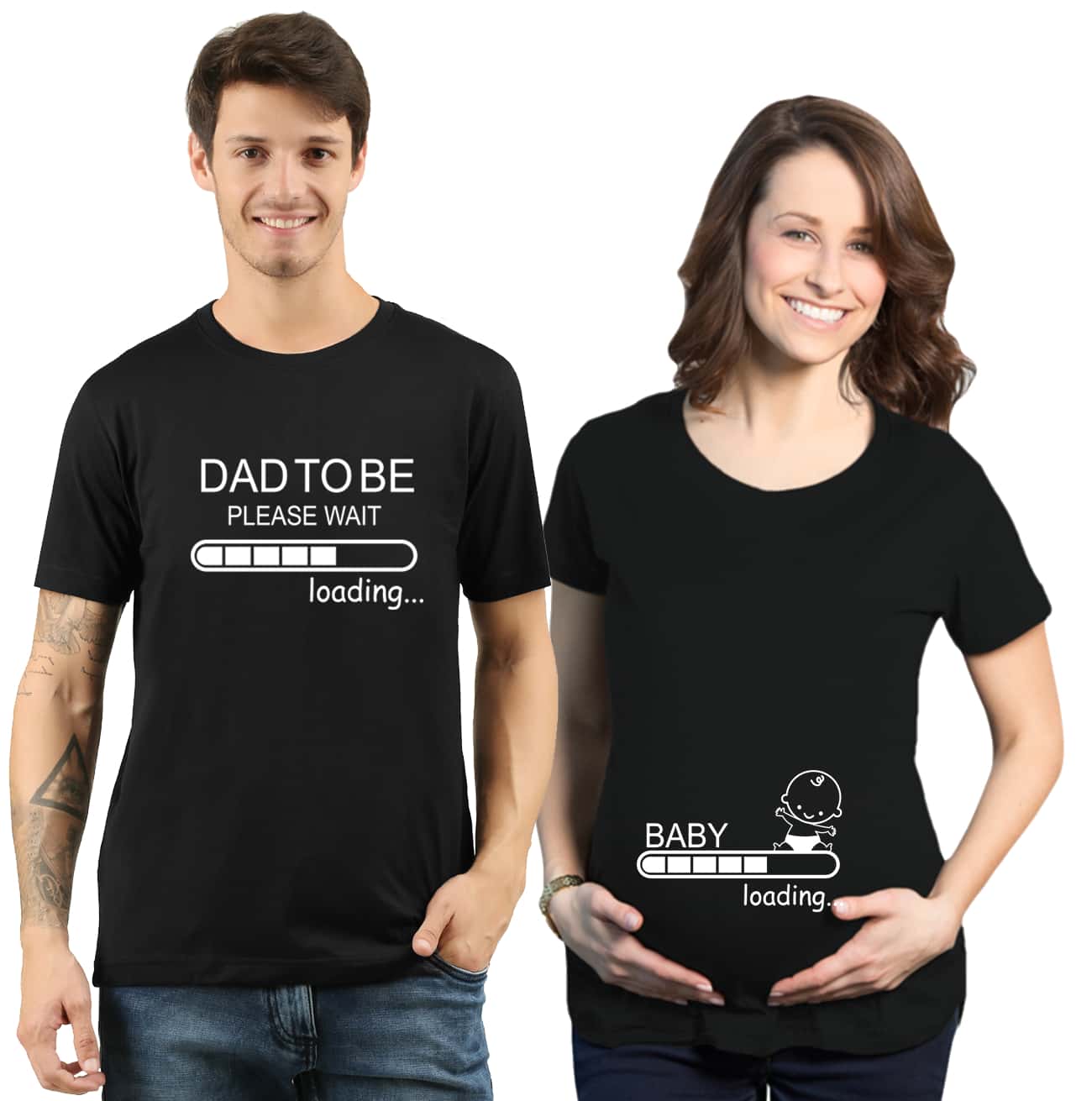 Baby Loading Pregnancy Announcement TShirts Online