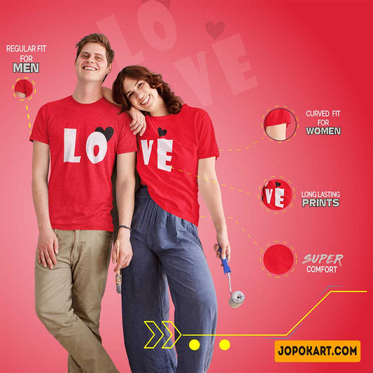 love couple tshirts cotton love couple t shirt couples in one t shirt couple in one t shirt red