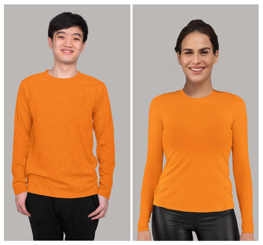 men & women Collage Full Sleeve Orange