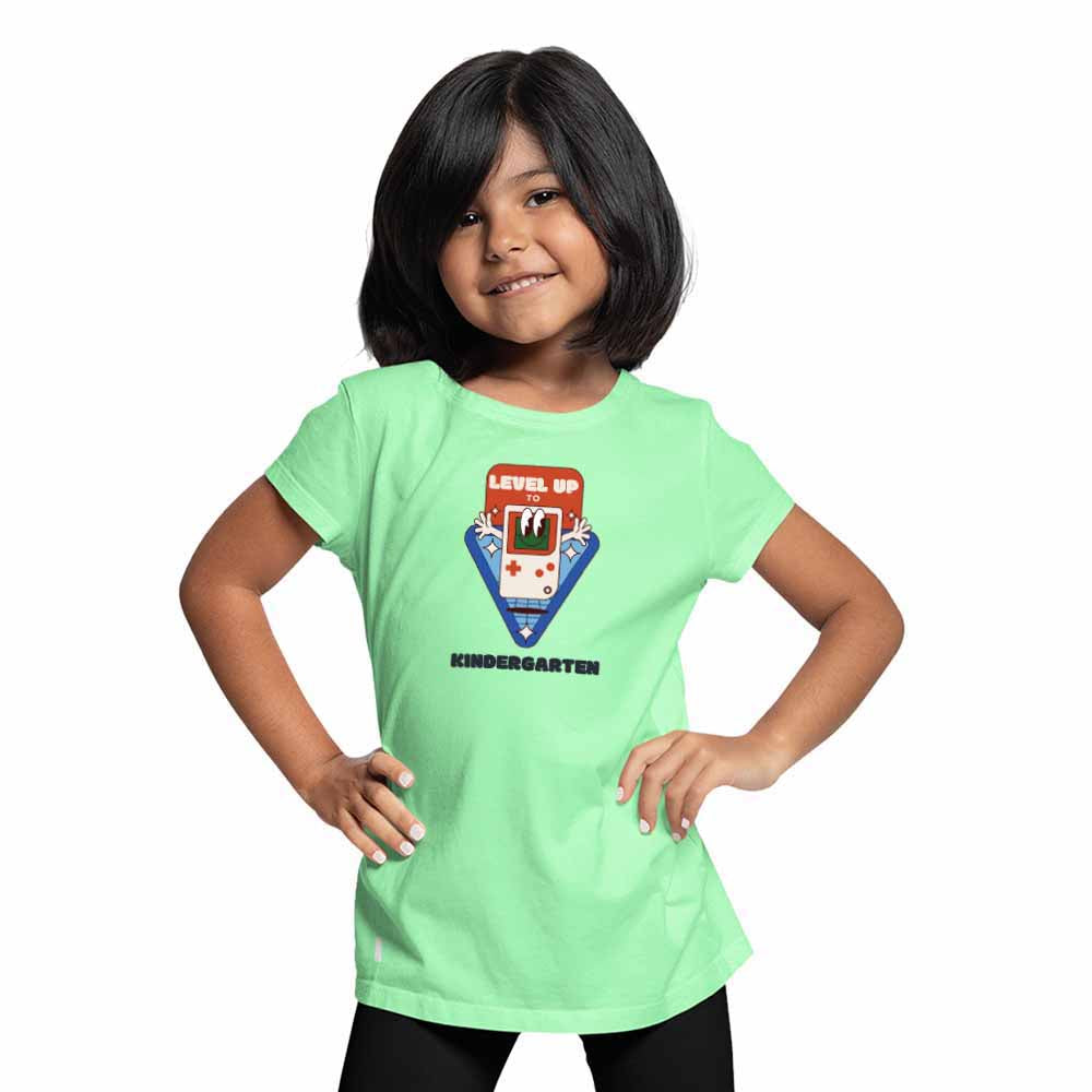 Pre-school Theme Leave Up T-Shirt For Kids