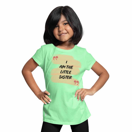 I am the Little Sister Design Multicolor T-shirt/Romper