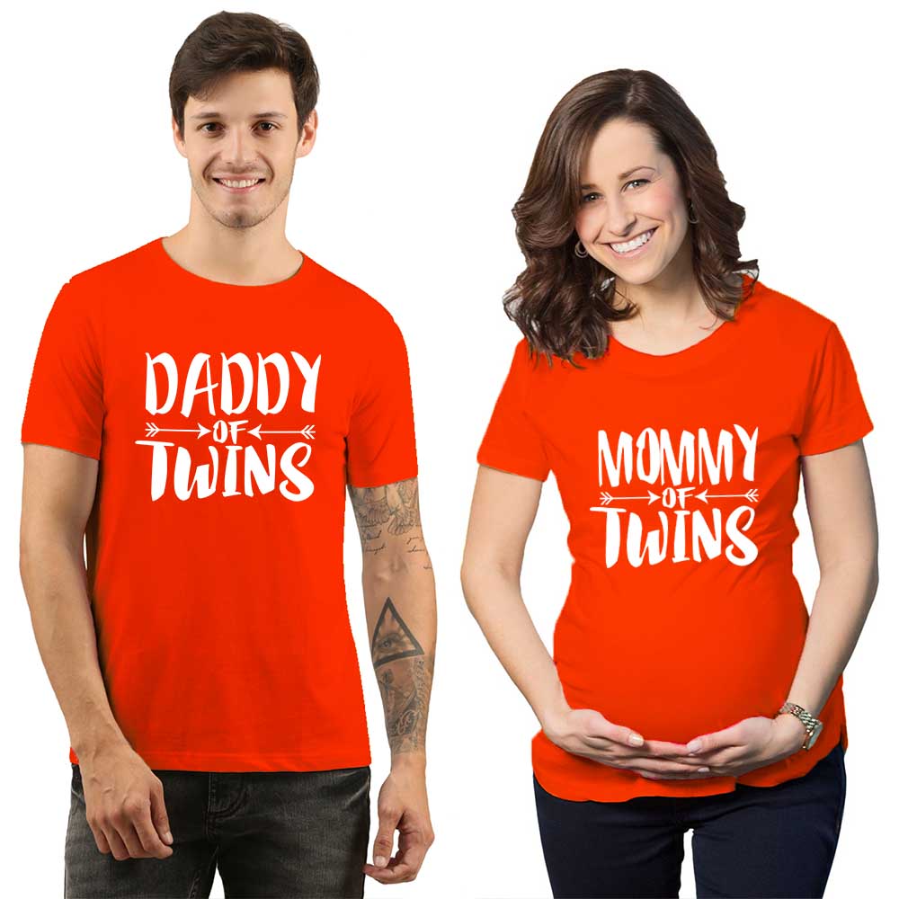 mommy daddy of the twins red