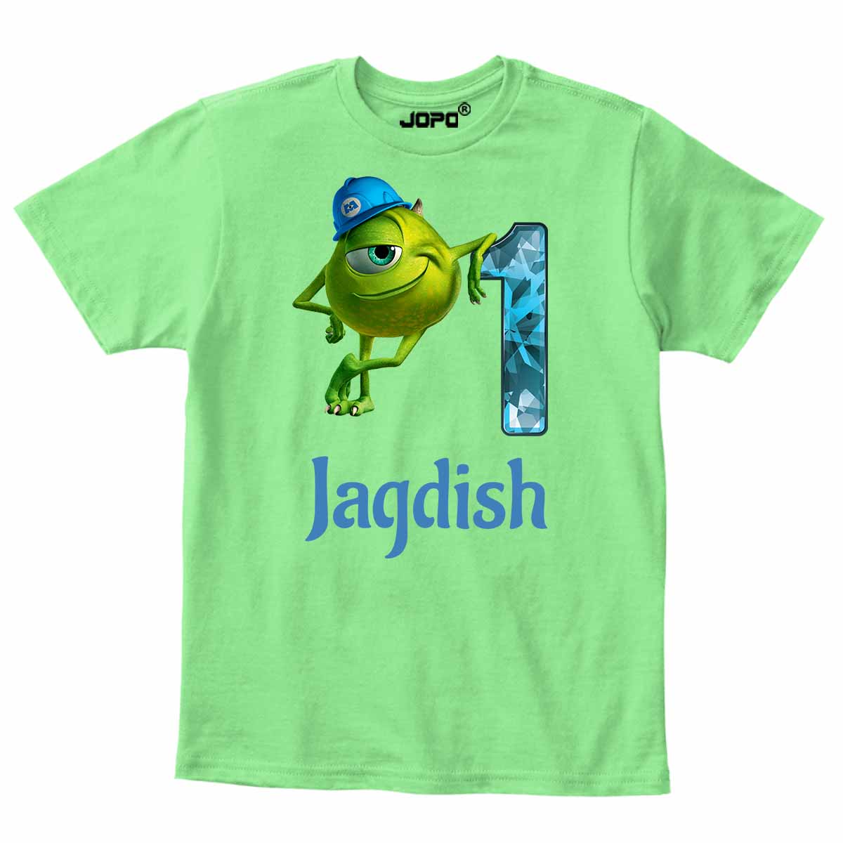 monster 1 custom name mint green