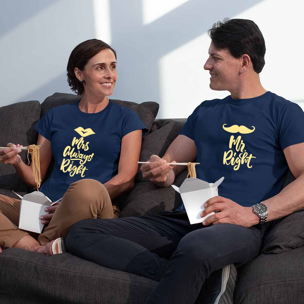 cotton couple in one t shirt couple dress t shirt couple t shirt on myntra navy