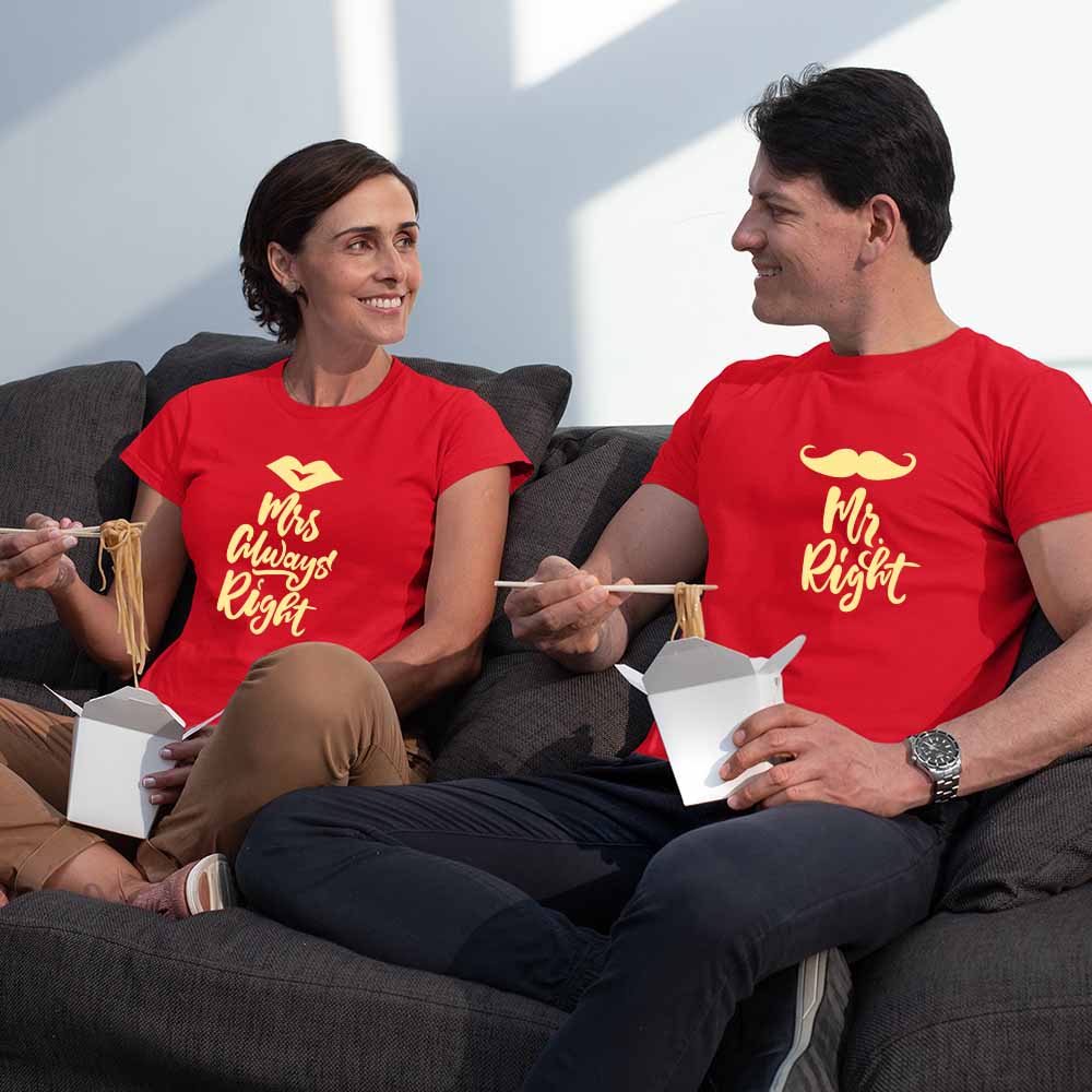cotton t shirt for couples  t shirt for couple couples t shirts red