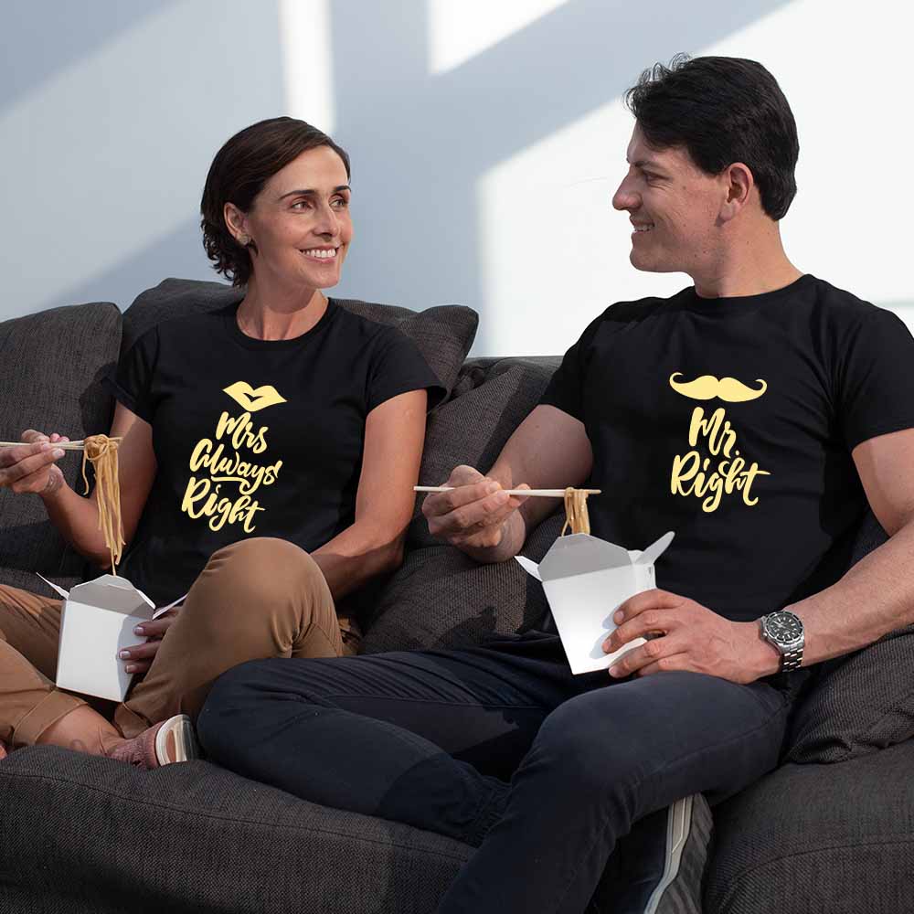 cotton shirt for couple love couple t shirt couples in one t shirt black
