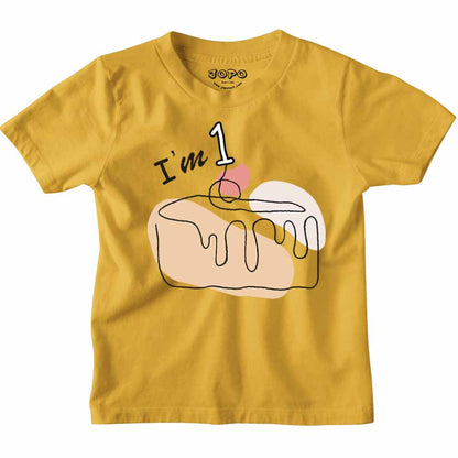 I am Birthday Cake Design T-shirt