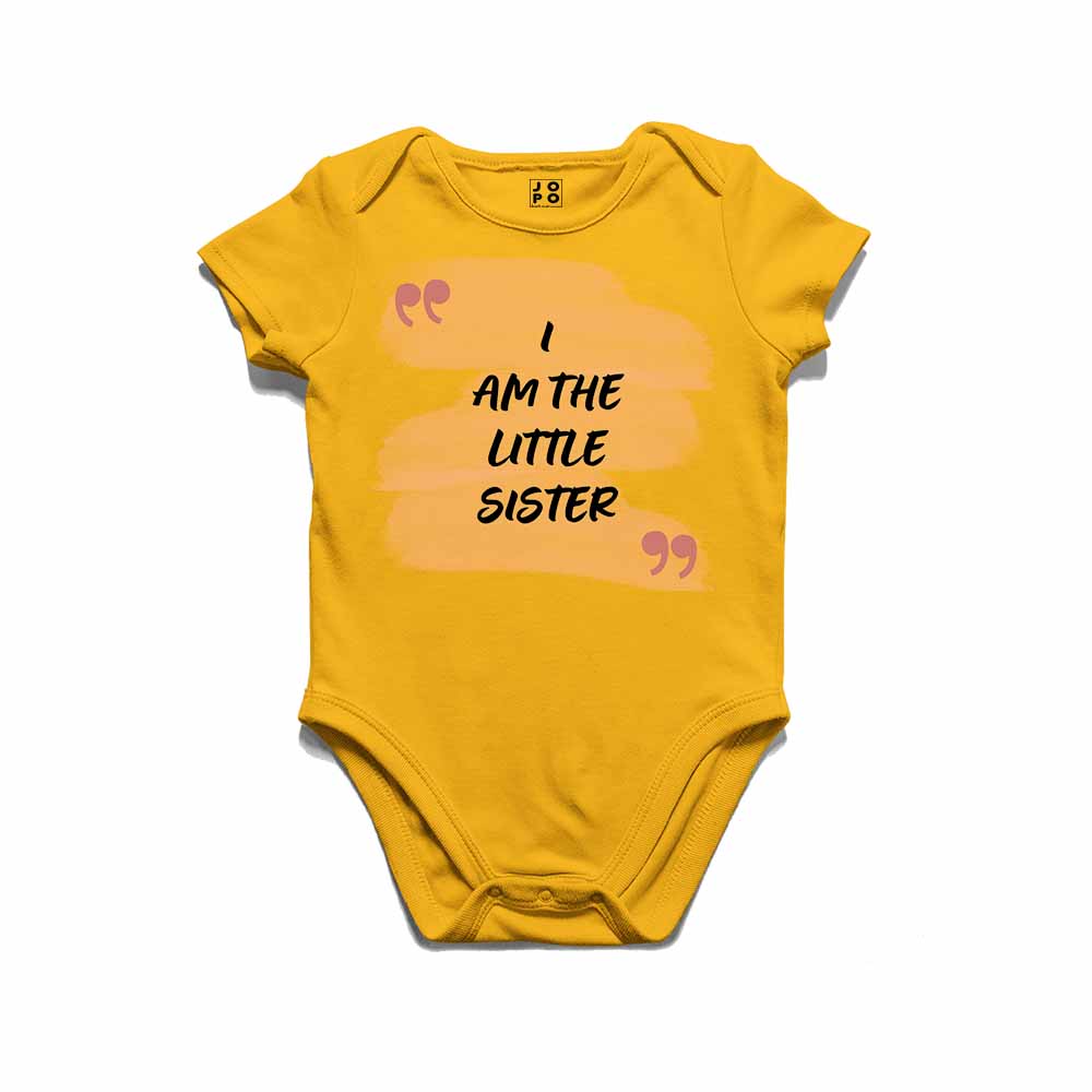 I am the Little Sister Design Multicolor T-shirt/Romper