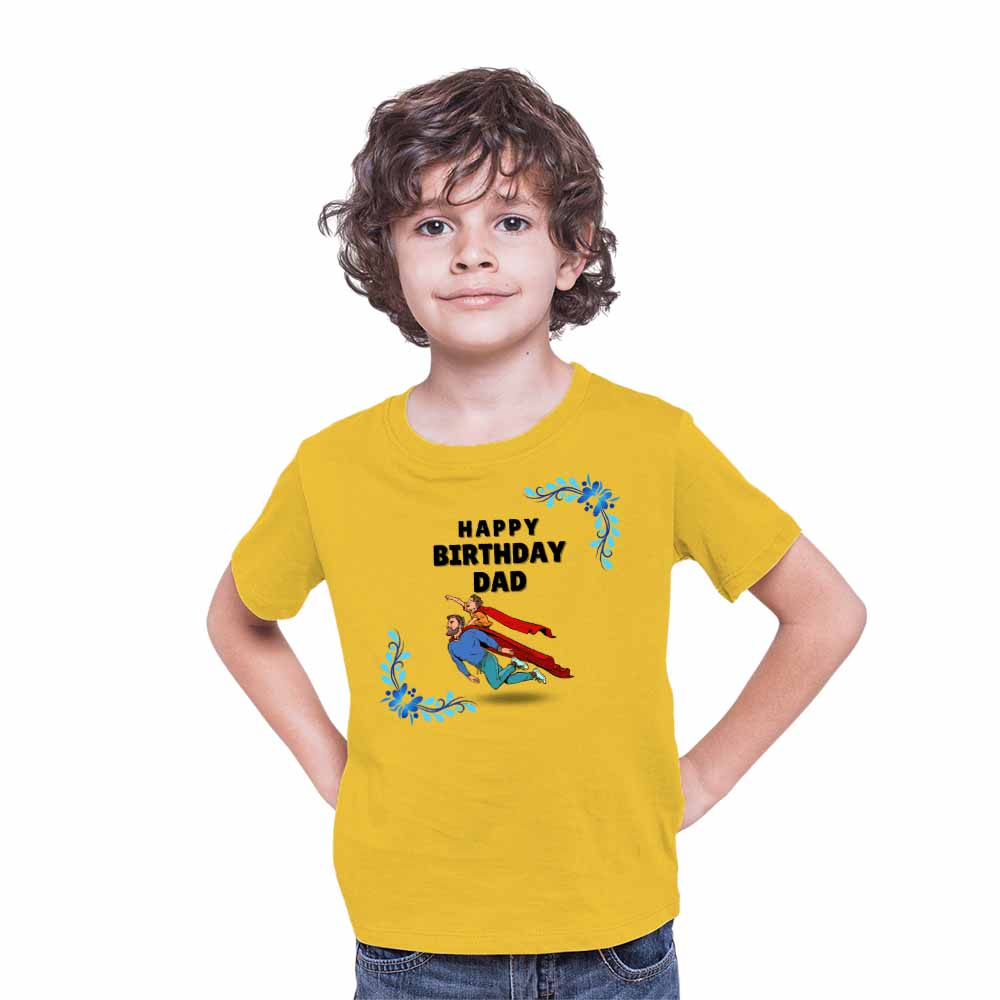Happy Birthday Dad Design Boy T-shirt 
