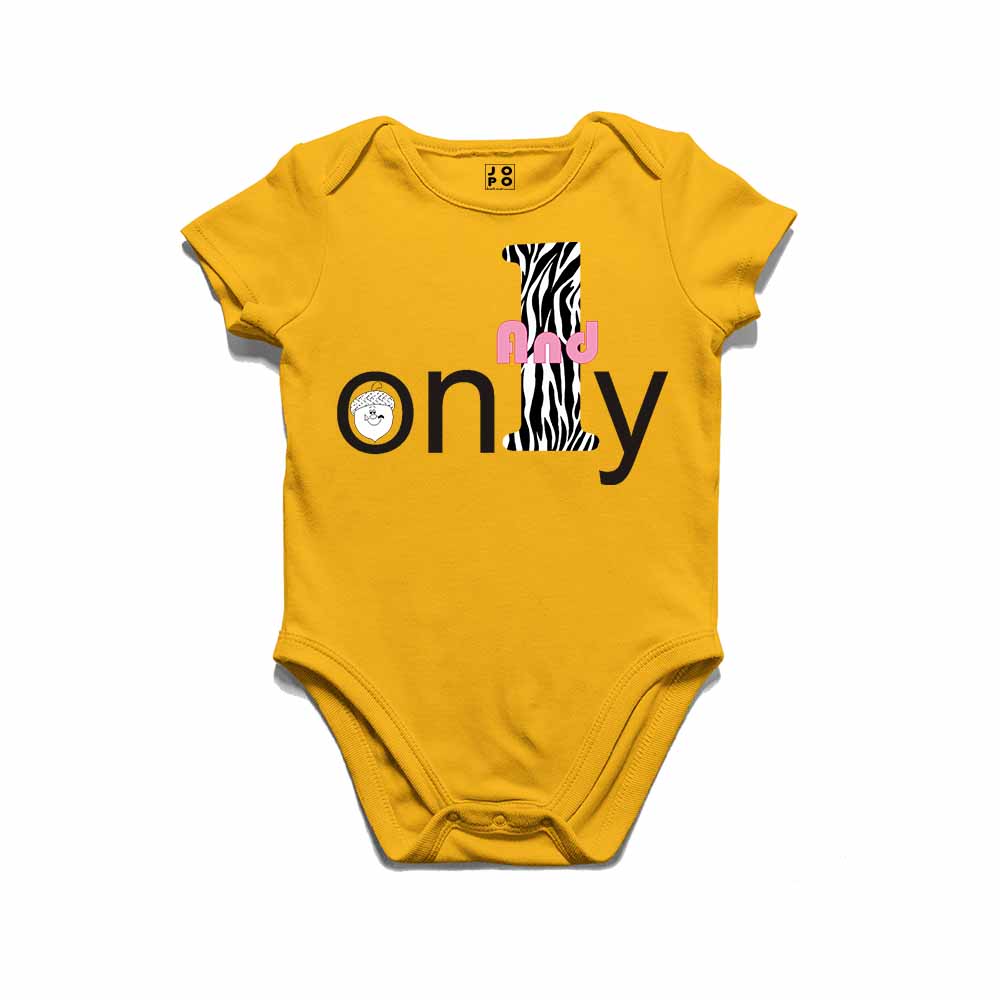 1 and Only Printed Design T-shirt/Romper
