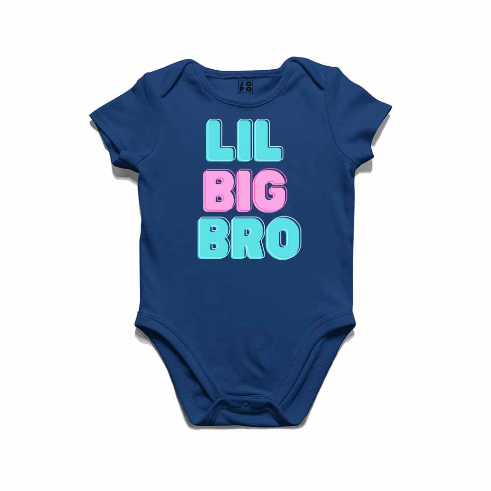 Lil Big Bro Design Multicolor T-shirt/Romper