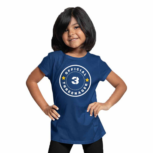 Official 3rd Age Birthday Theme Kids T-shirt