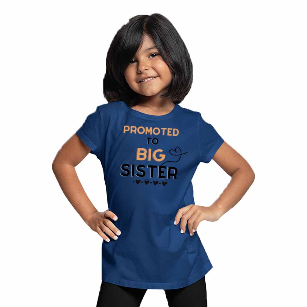 Promoted To Big Sister Printed Design T-Shirt