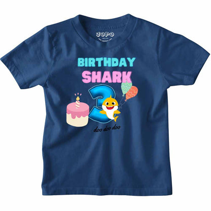 Shark Designed 3rd Birthday kids T-shirt/Romper