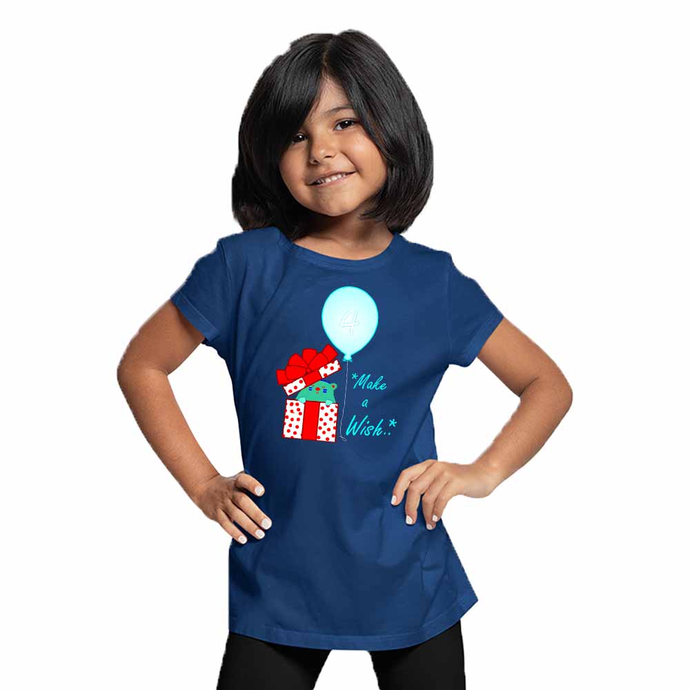 Gift Box designed 4rd Birthday Theme Kids T-shirt