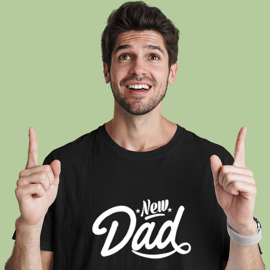 jopo New dad men tshirt celebration mode black