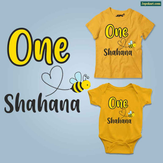 one bee custom name mustard