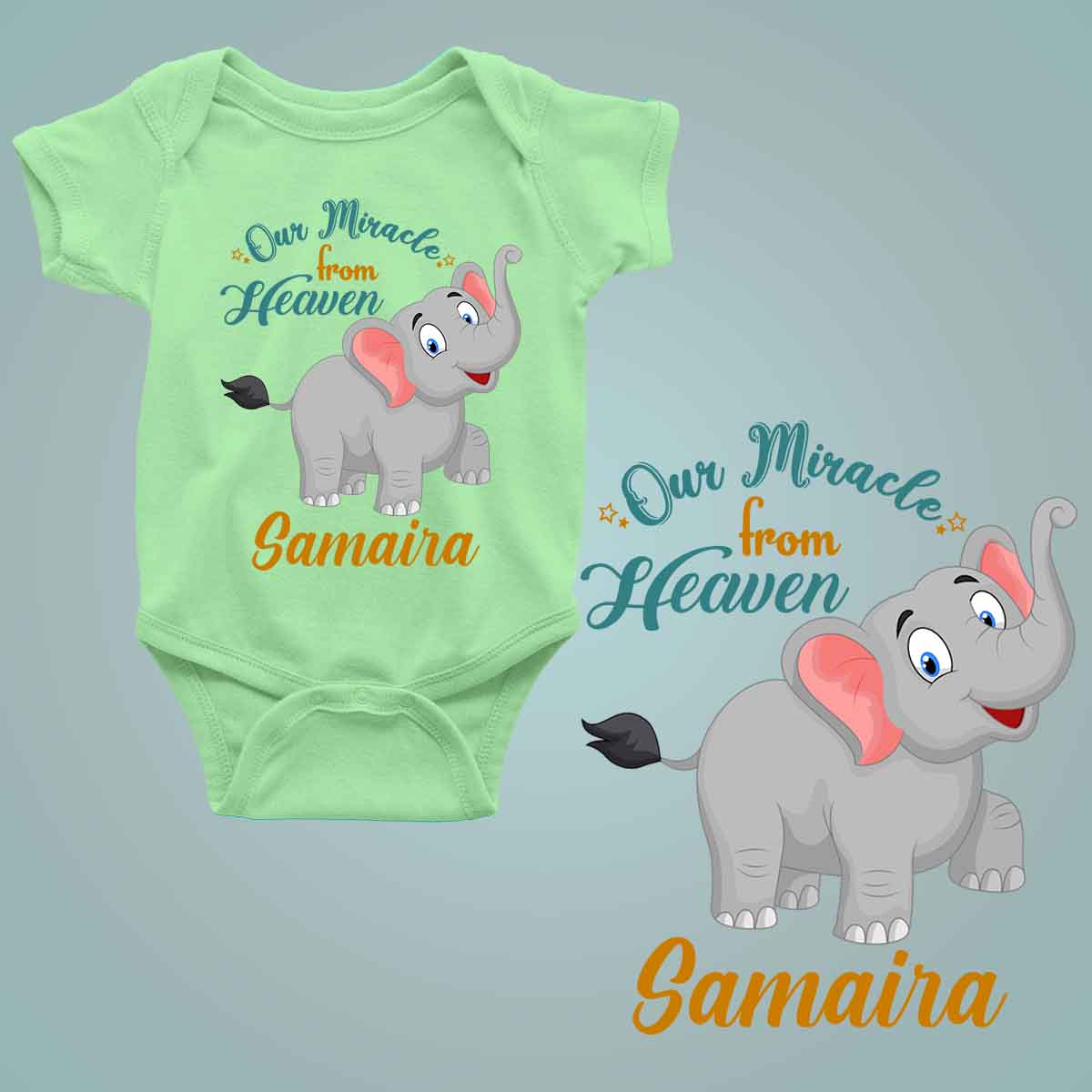 our miracle from heaven elephant mint green