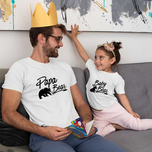 cotton father t shirt daughter father and daughter t shirts t shirt for father and daughter white