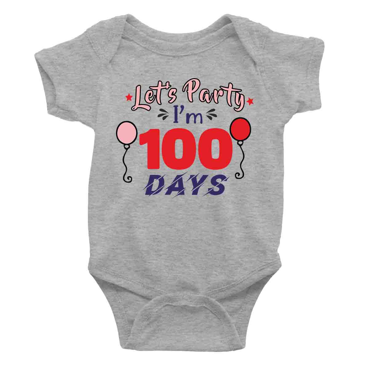party 100 days ROMPER grey me