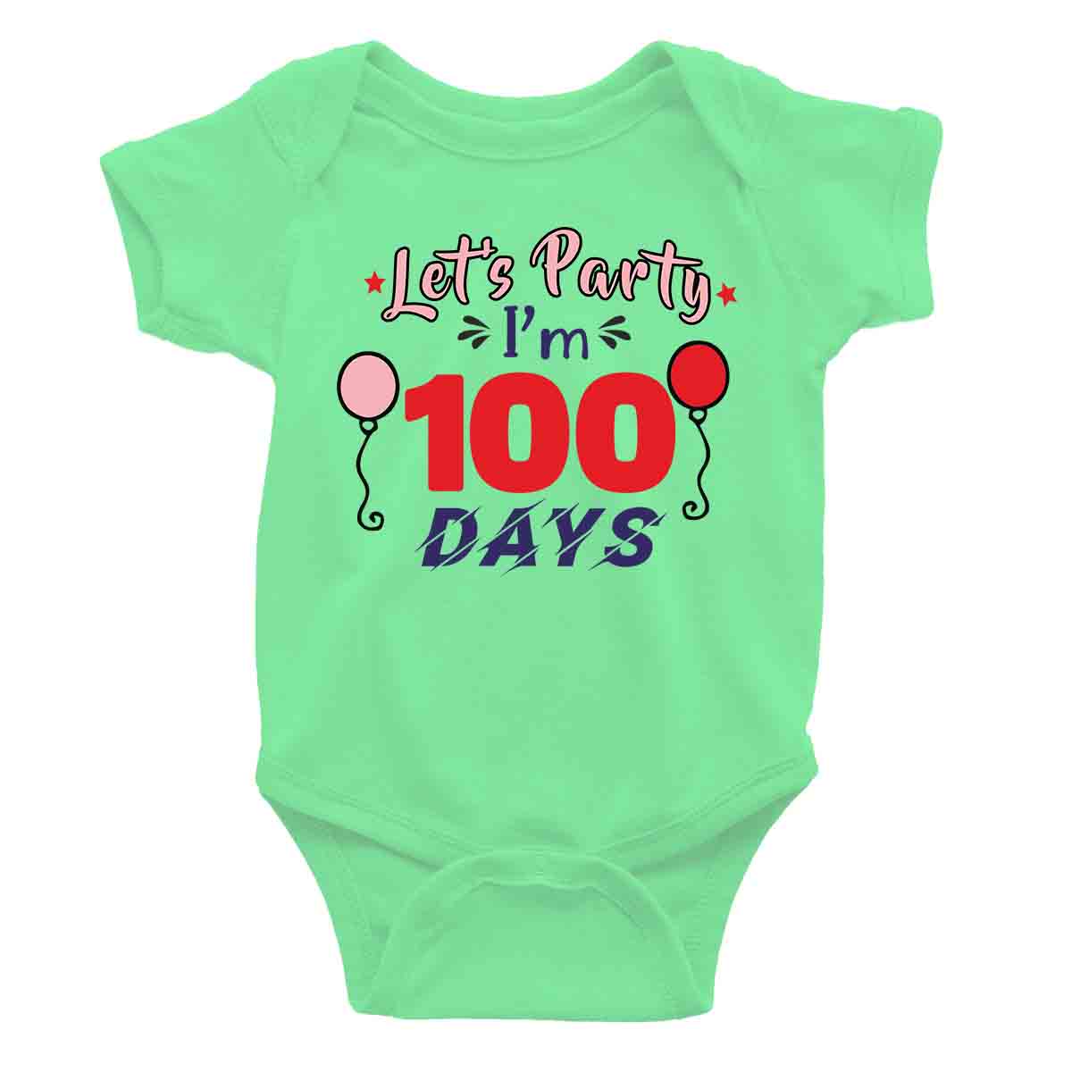 party 100 days ROMPER mint green