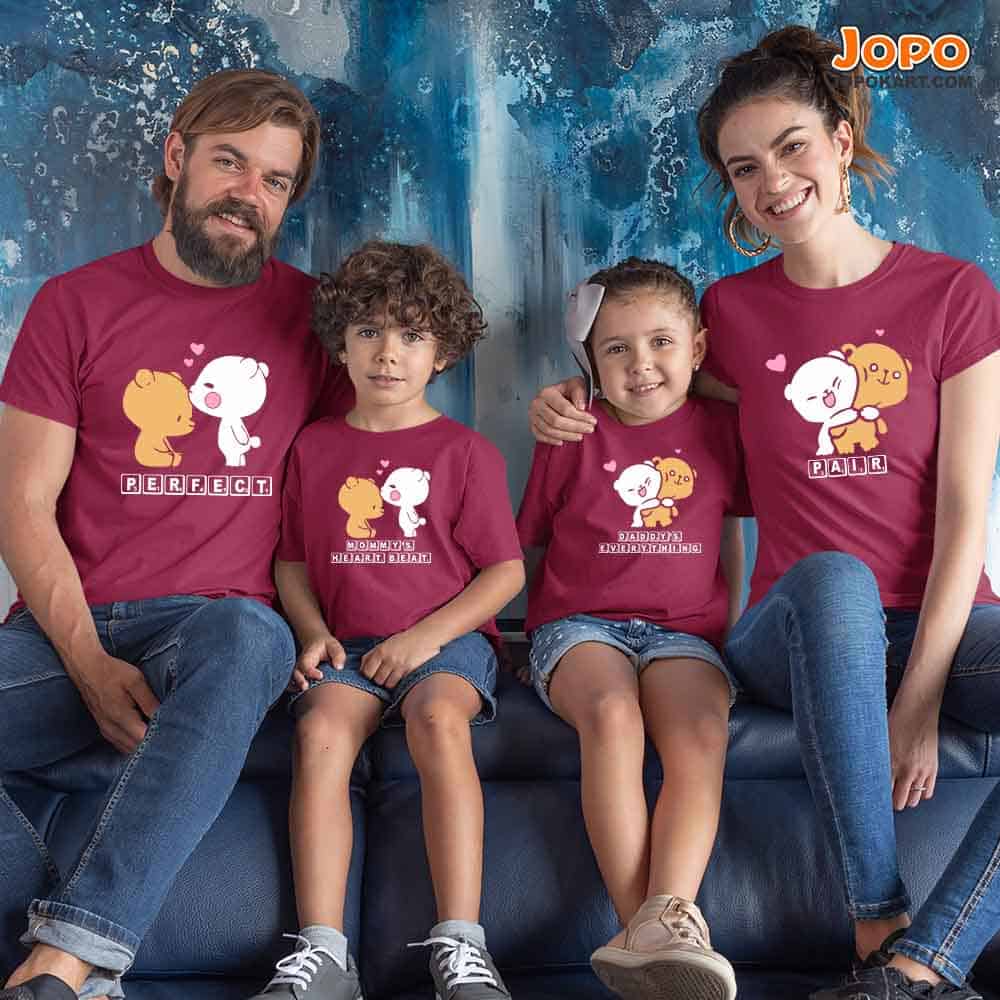 Matching Family Tshirts Mommy's Heart Daddy's Everything Cute Family Tshirt Set