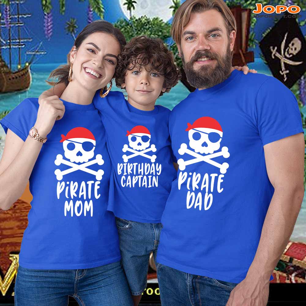 pirate theme family royal blue