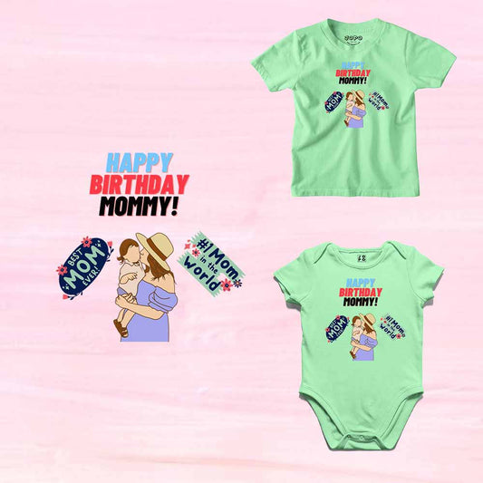 Happy Birthday mommy world T-shirt/Romper