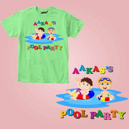 pool party kid mint green
