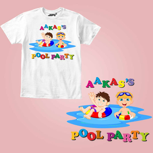 pool party kid white