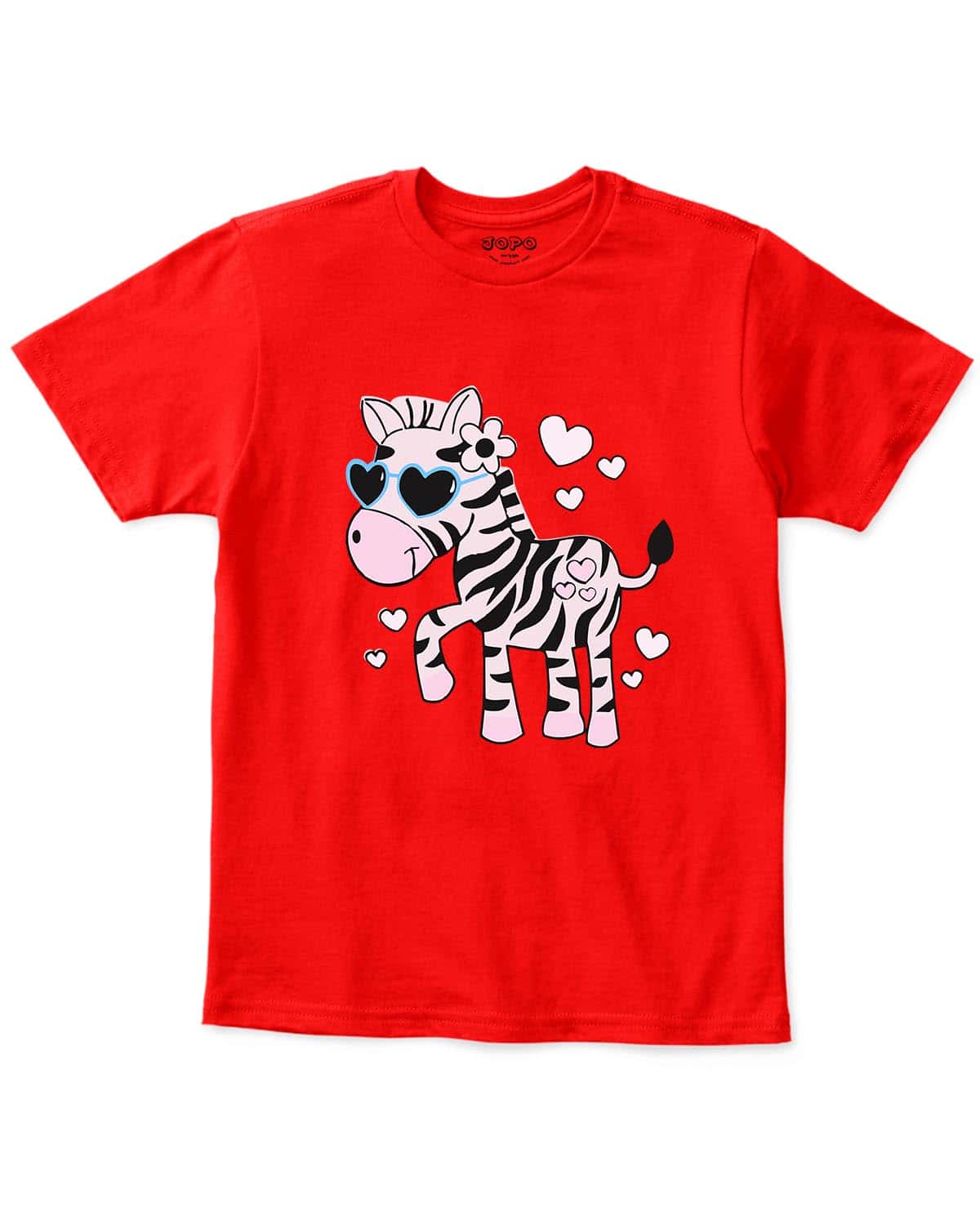 Zebra Love Printed Kids T-Shirts