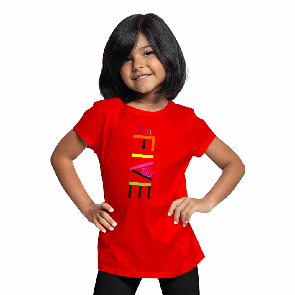 Five Sticky Designed 5th Birthday Theme Kids T-shirt