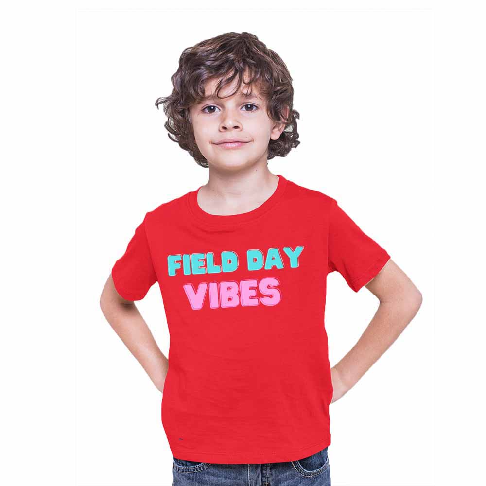 Pre-school Theme Field Day Vibes T-Shirt For Kids