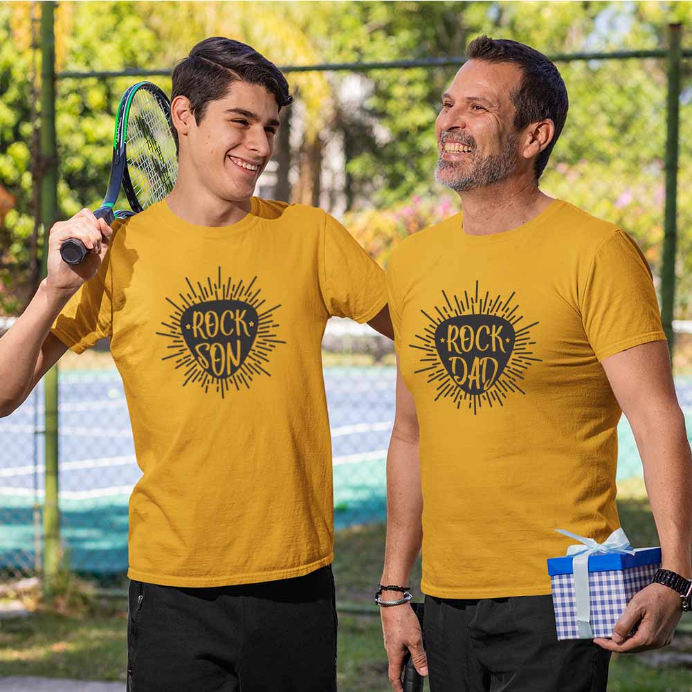 dad and son same dress dad and son matching tshirts for dad and son  mustard